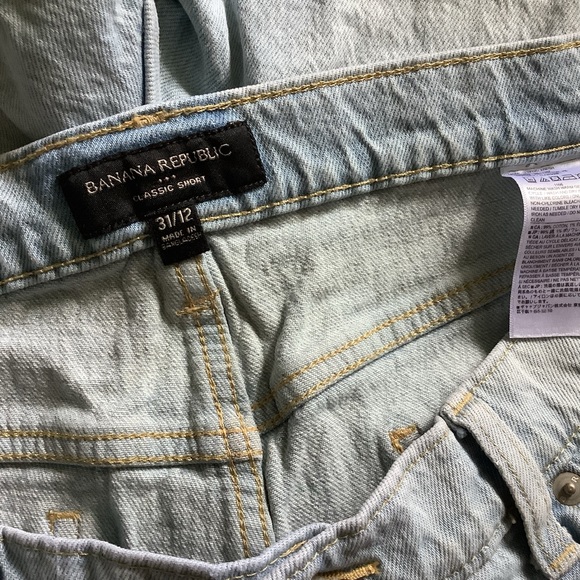 Banana Republic Light Classic Denim Shorts 31/12 - Picture 5 of 7